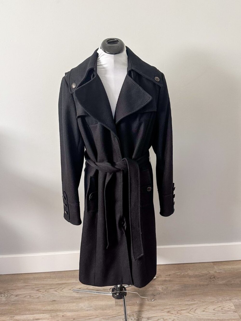 Kenneth Cole Wool Long Peacoat